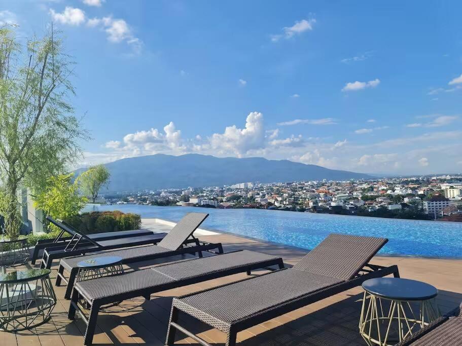 Astra Sky River High Floor,3 Bedrooms 97㎡ 山景房带浴缸 Чиангмай Экстерьер фото